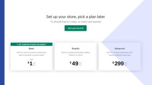 shopify pricing 