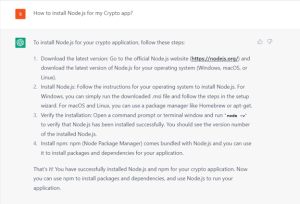 How to install Node.js for my Crypto app?